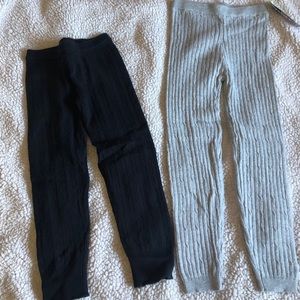 Girls knit leggings